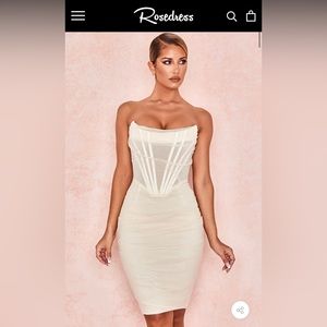 NWT White corset style dress from Rosedress